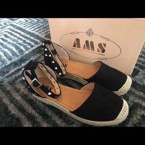 AMS ankle studded shoes